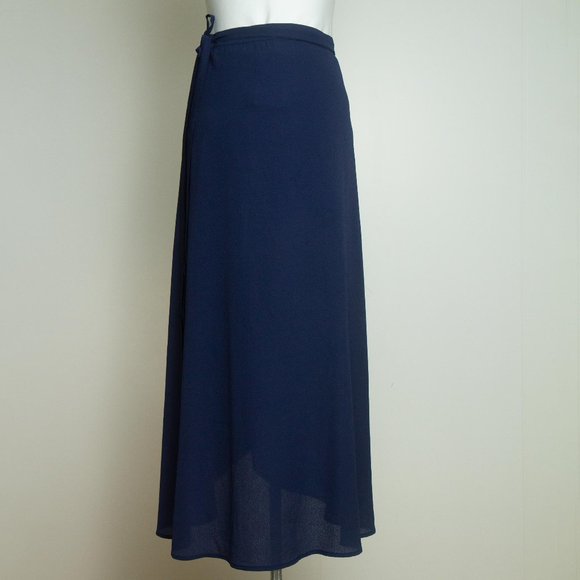 Navy Wrap Skirt NWT - Picture 3 of 5